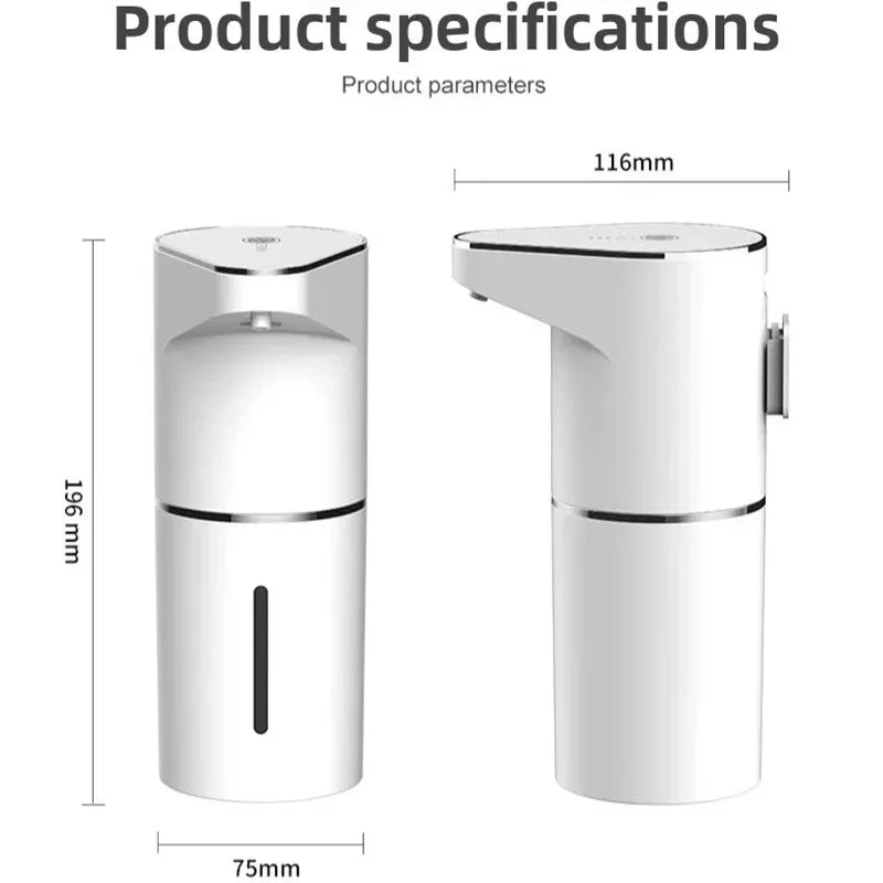 2026 New Automatic Foam Soap Dispensers Bathroom Smart Washing Hand Machine With USB Charging White High Quality ABS Material